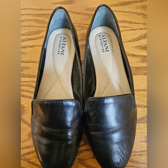 Alfani Step N Flex Oceanaa Black Leather Size 8.5W - Picture 2 of 4